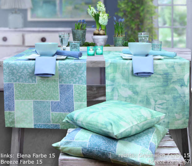 Tischdecken in hellblau, türkis, - online bestellen hellgrün
